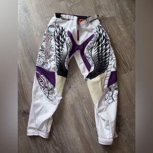 Troy Lee Designs Motocross Pants Women’s 9/10 White & Purple